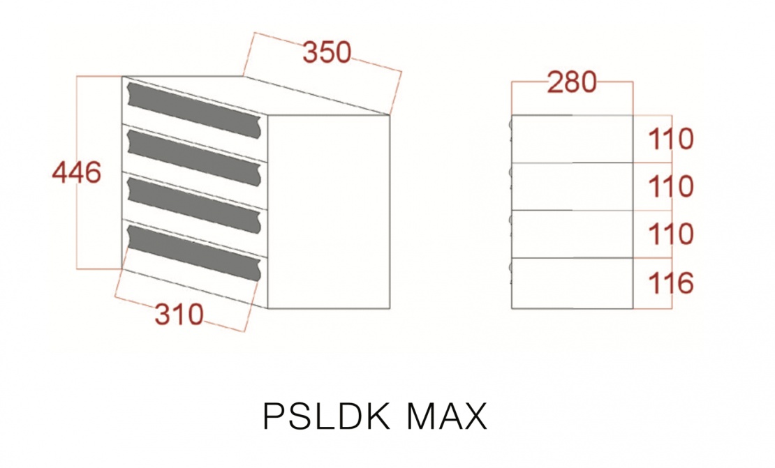 Poštové schránky – PSLDK bez príruby MAX