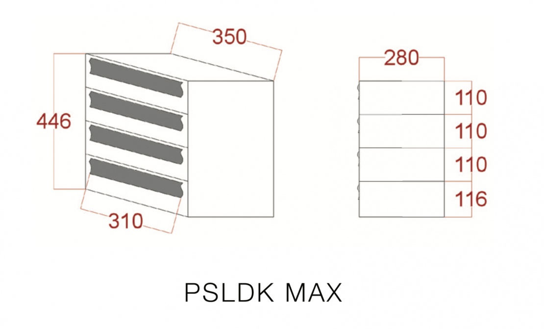 Poštové schránky – PSLDK bez príruby MAX